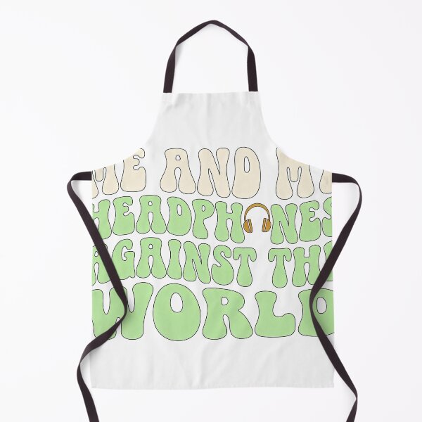 Item preview, Me And My Headphones Against The World Retro Y2K Text designed and sold by Hawkiji.