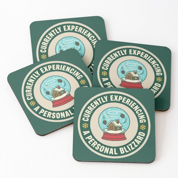 Item preview, Personal Blizzard Funny Holiday Snow Globe Badge designed and sold by DripCultureLab.