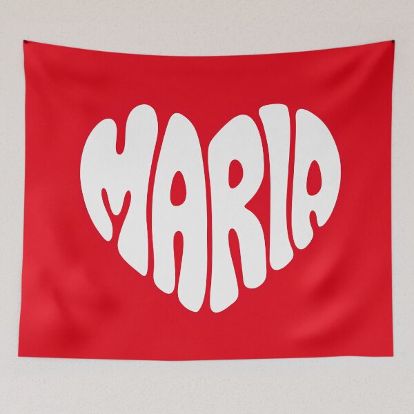 Item preview, Maria Name in a Red Heart designed and sold by SayMaria.