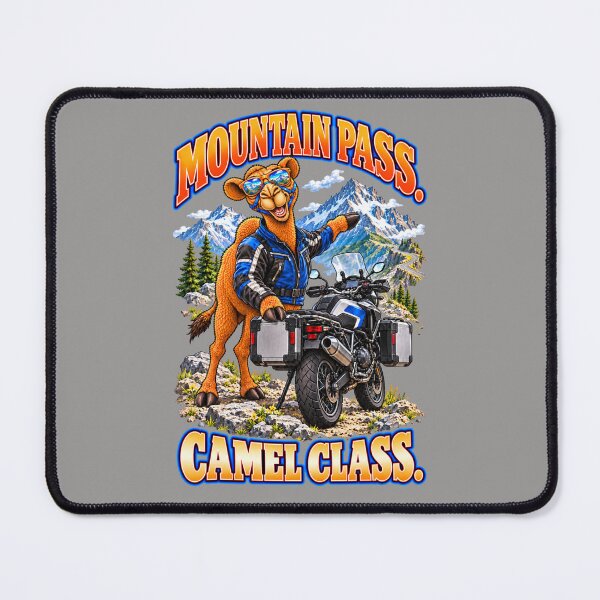 Item preview, Mountain Pass. Camel Class – Funny Camel Biker T-Shirt – Funny Camel T-Shirt Animal Graphic Camel T-Shirt designed and sold by Camel & Quirk.
