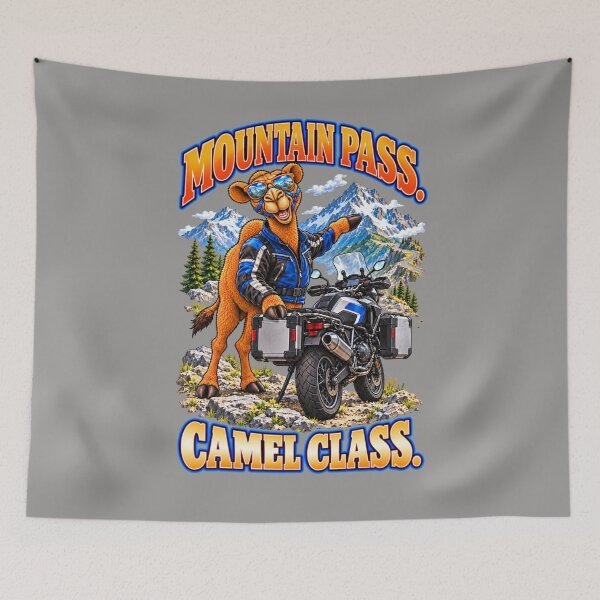 Item preview, Mountain Pass. Camel Class – Funny Camel Biker T-Shirt – Funny Camel T-Shirt Animal Graphic Camel T-Shirt designed and sold by Camel & Quirk.