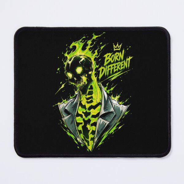 Item preview, Toxic Green Fire Skeleton Born Different Graphic designed and sold by Munib302.