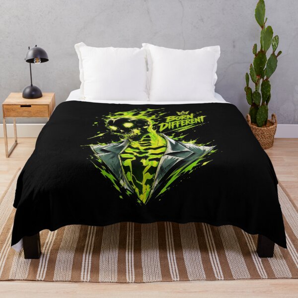 Item preview, Toxic Green Fire Skeleton Born Different Graphic designed and sold by Munib302.