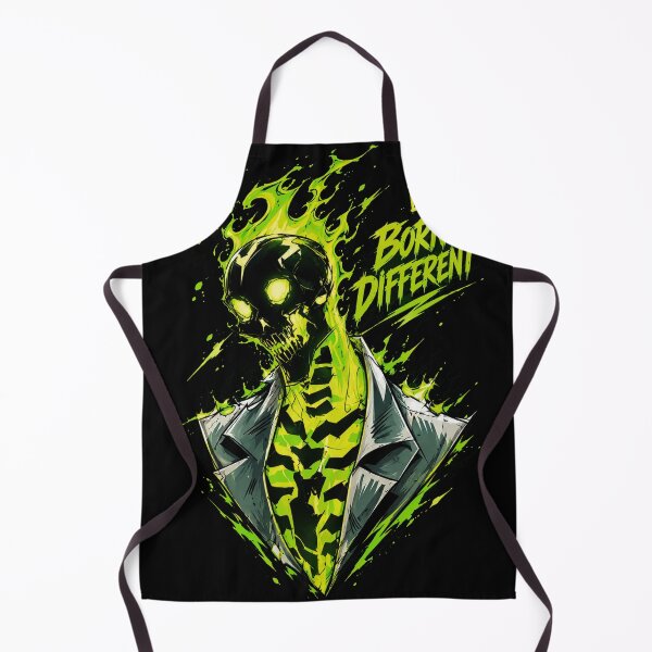 Item preview, Toxic Green Fire Skeleton Born Different Graphic designed and sold by Munib302.