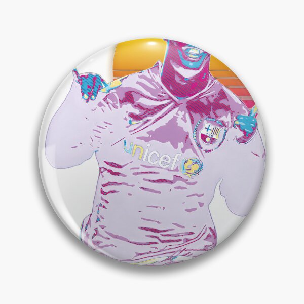 Item preview, Ronaldinho Retro Synthwave Sunset Barcelona Legend designed and sold by Pepeud.