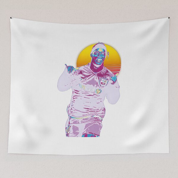 Item preview, Ronaldinho Retro Synthwave Sunset Barcelona Legend designed and sold by Pepeud.