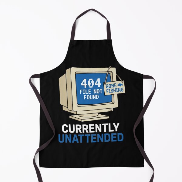 Item preview, 404 Gone Fishing File Not Found T-Shirt | Retro Computer Geek PC Error Tee designed and sold by ImadDesignsArts.