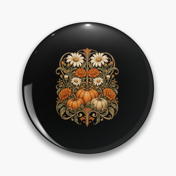 Item preview, autumn pumpkin floral ornate harvest wreath art designed and sold by anapldv.