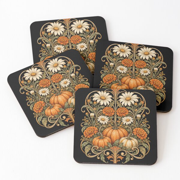 Item preview, autumn pumpkin floral ornate harvest wreath art designed and sold by anapldv.