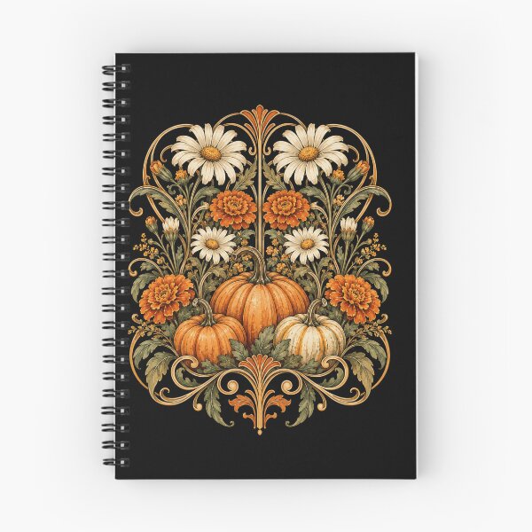 Item preview, autumn pumpkin floral ornate harvest wreath art designed and sold by anapldv.