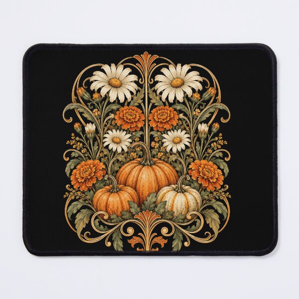 Item preview, autumn pumpkin floral ornate harvest wreath art designed and sold by anapldv.