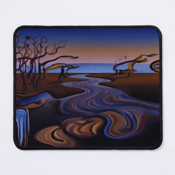 Item preview, Surreal River Landscape - Dali Style Melting Horizon Artworksu designed and sold by BLUESKY11a.