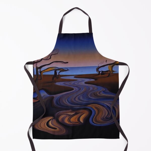 Item preview, Surreal River Landscape - Dali Style Melting Horizon Artworksu designed and sold by BLUESKY11a.