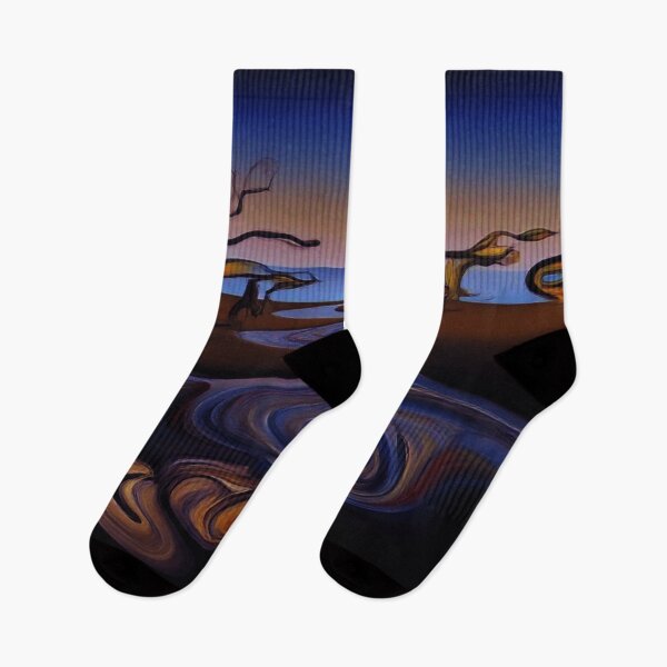 Item preview, Surreal River Landscape - Dali Style Melting Horizon Artworksu designed and sold by BLUESKY11a.