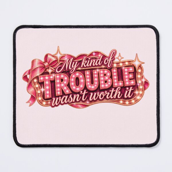 Item preview, My Kind of Trouble Wasn’t Worth It | Taylor Pink Clouding Sticker designed and sold by taylorvinyls.