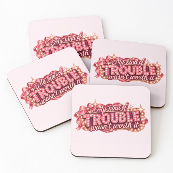 Item preview, My Kind of Trouble Wasn’t Worth It | Taylor Pink Clouding Sticker designed and sold by taylorvinyls.