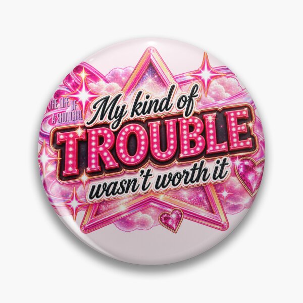 Item preview, v2 My Kind of Tr0uble Wasn’t Worth It | Taylor Pink Clouding Sticker designed and sold by taylorvinyls.