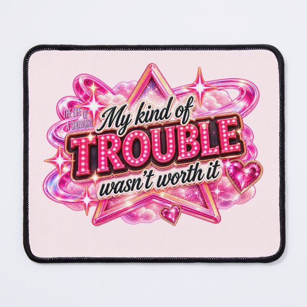Item preview, v2 My Kind of Tr0uble Wasn’t Worth It | Taylor Pink Clouding Sticker designed and sold by taylorvinyls.