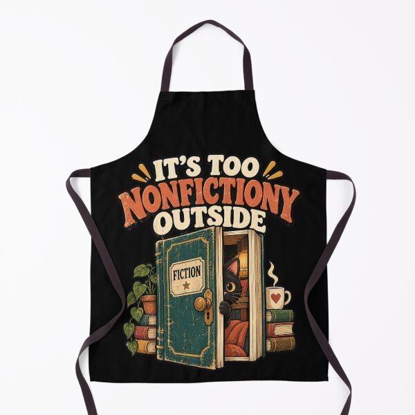 Item preview, It's Too Nonfictiony Outside Book Lover Bookish designed and sold by DarkRelicStudio.