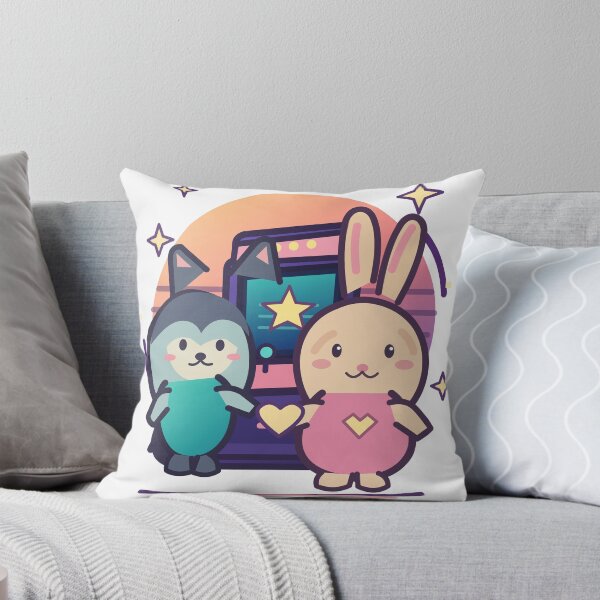 Item preview, Retro Arcade Animal Besties— Raccoon and Bunny designed and sold by narinzoon.