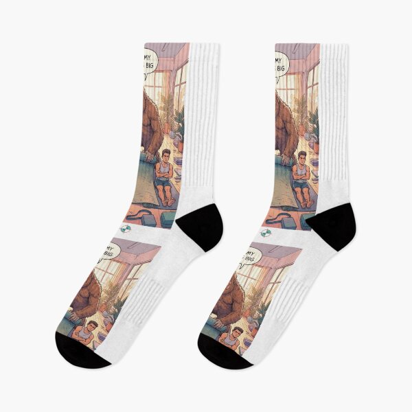 Item preview, Sorry, My Mat Runs Big - Funny Bigfoot Yoga Studio Sasquatch Comic Design designed and sold by Whimsy Trail Co.
