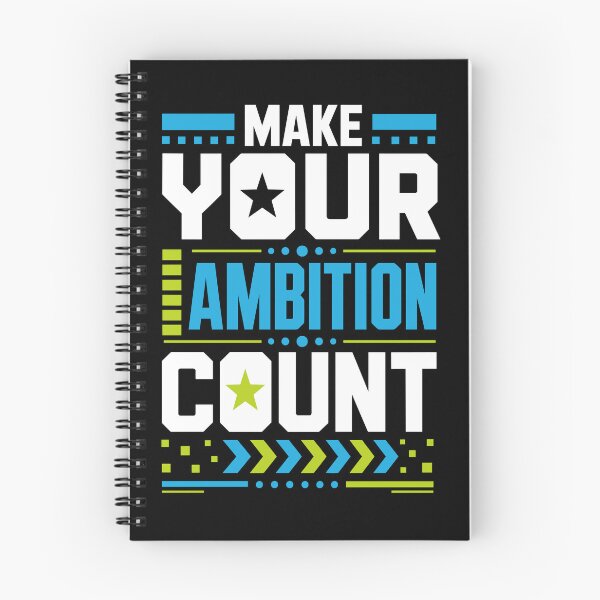 Item preview, Make Your Ambition Count Motivational Success Typography T-Shirt designed and sold by rejowan-arts.