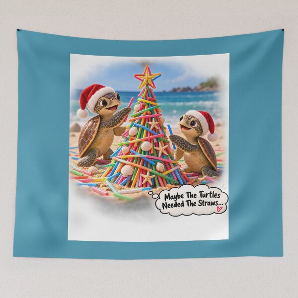 Item preview, Maybe The Turtles Needed The Straws Sarcastic Sea Turtle designed and sold by Crystal-Tree.