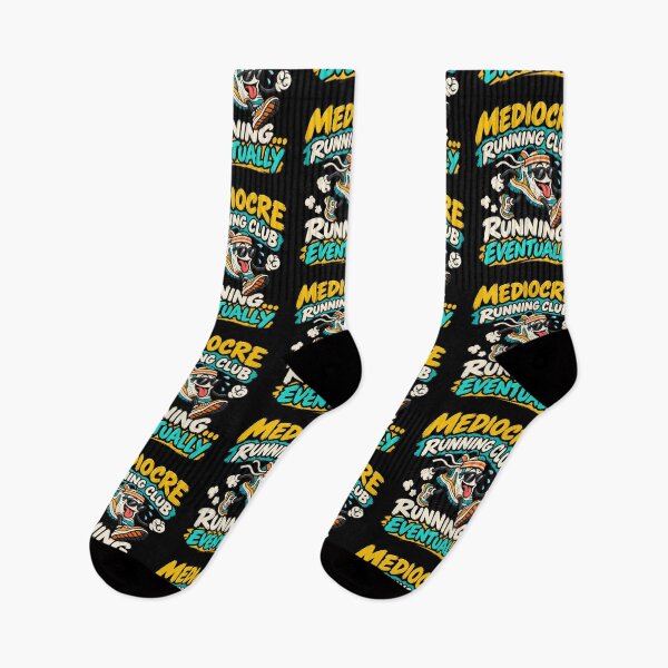 Item preview, Mediocre Running Club Enjoying Every Step at Our Own Pace Design designed and sold by DarkRelicStudio.