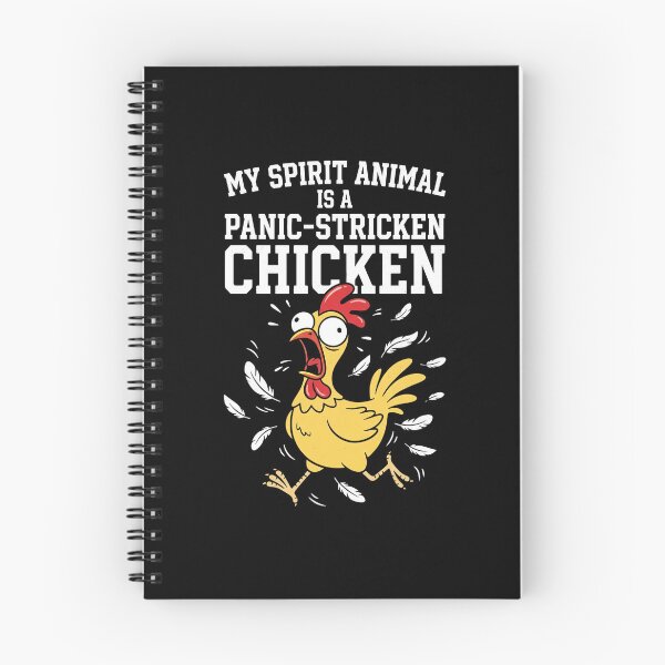Item preview, My Spirit Animal Is A Panic-Stricken Chicken T-Shirt | Funny Anxiety Chicken Tee designed and sold by ImadDesignsArts.