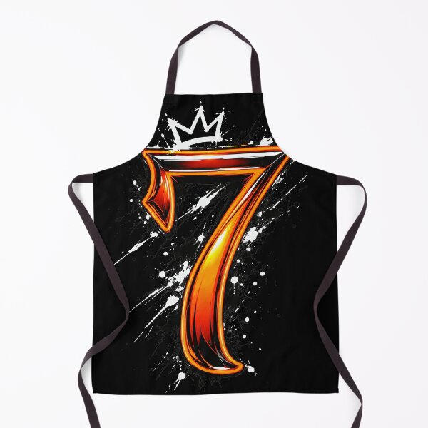 Item preview, Lucky Number 7 Fiery Crown Grunge Graphic designed and sold by Munib302.
