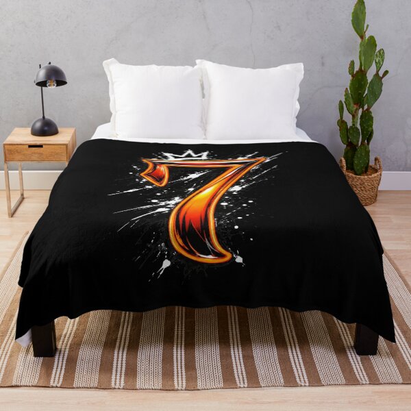 Item preview, Lucky Number 7 Fiery Crown Grunge Graphic designed and sold by Munib302.
