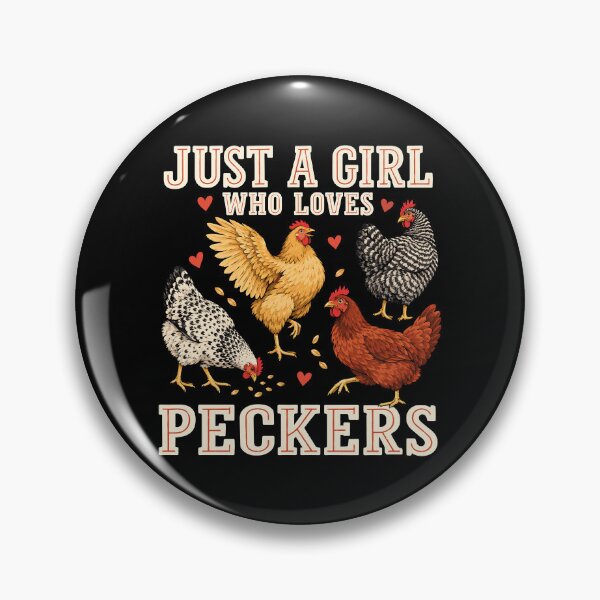 Item preview, Just A Girl Who Loves Peckers Funny Chicken Lover designed and sold by andre-hollow.