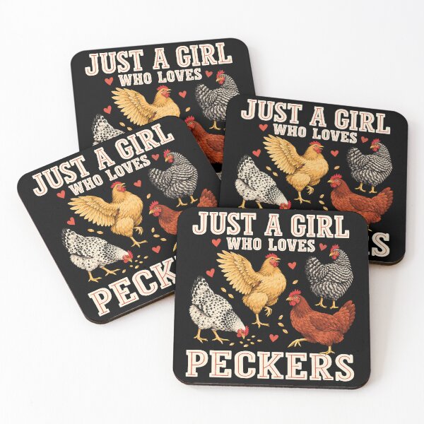 Item preview, Just A Girl Who Loves Peckers Funny Chicken Lover designed and sold by andre-hollow.