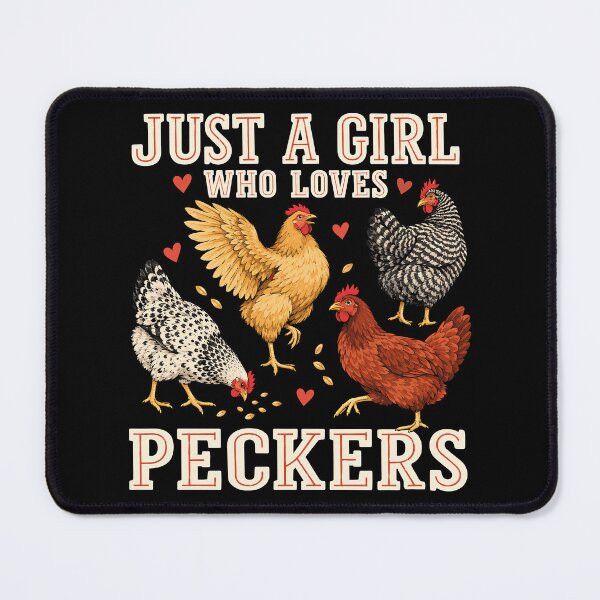 Item preview, Just A Girl Who Loves Peckers Funny Chicken Lover designed and sold by andre-hollow.