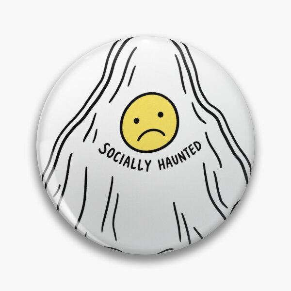 Item preview, Socially Haunted Sad Ghost Emoji Introvert designed and sold by LongIslandDesgn.
