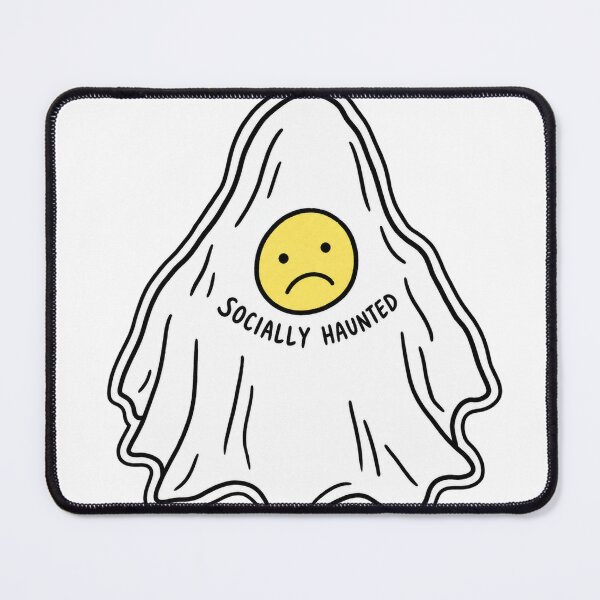 Item preview, Socially Haunted Sad Ghost Emoji Introvert designed and sold by LongIslandDesgn.