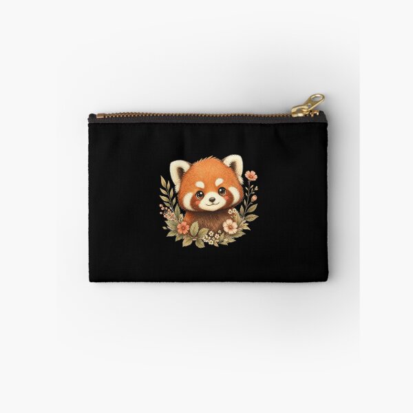 Item preview, Kawaii Red Panda Botanical Art designed and sold by Animepopstudio.