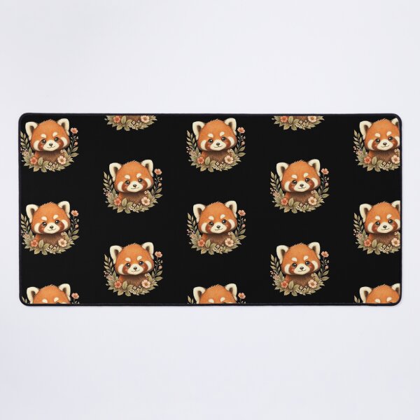 Item preview, Kawaii Red Panda Botanical Art designed and sold by Animepopstudio.