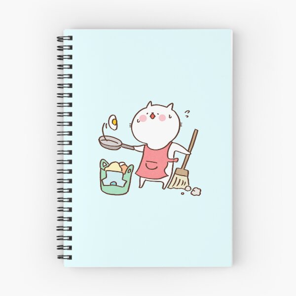 Item preview, Super Busy Cat Doing Chores Simultaneously designed and sold by Chunu Doodles.