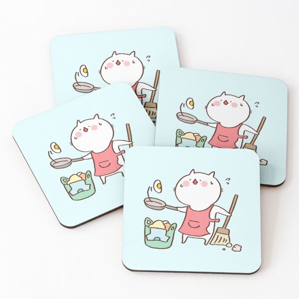 Item preview, Super Busy Cat Doing Chores Simultaneously designed and sold by Chunu Doodles.