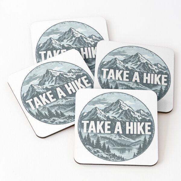 Item preview, Take a hike Vintage mountains Mountain lake Hiking Outdoor designed and sold by LongIslandDesgn.