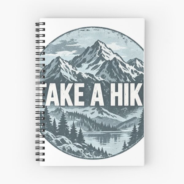 Item preview, Take a hike Vintage mountains Mountain lake Hiking Outdoor designed and sold by LongIslandDesgn.