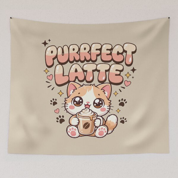Item preview, Purrfect Latte designed and sold by Lisetta Collection.