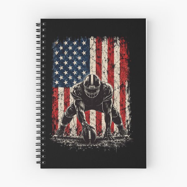 Item preview, football Patriotic Gridiron Player With American Flag designed and sold by anapldv.