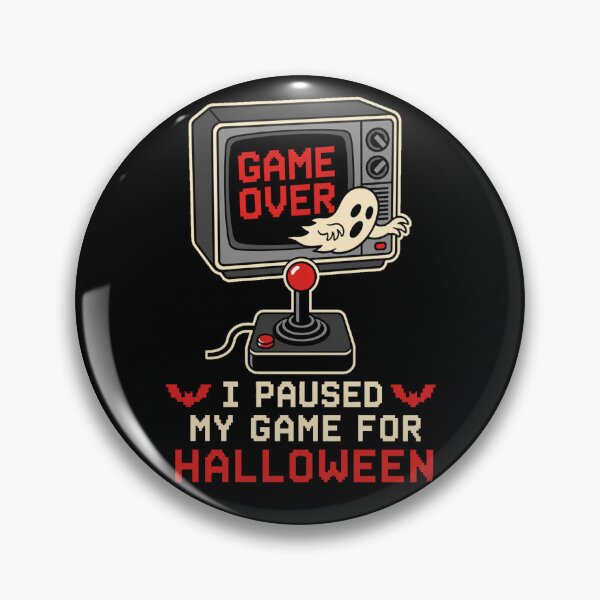 Item preview, I Paused My Game For Halloween Retro CRT Shirt designed and sold by digital.stickerperso.com.