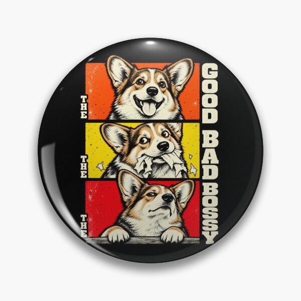 Item preview, Corgi - The Good, The Bad, The Bossy designed and sold by inkstyl.