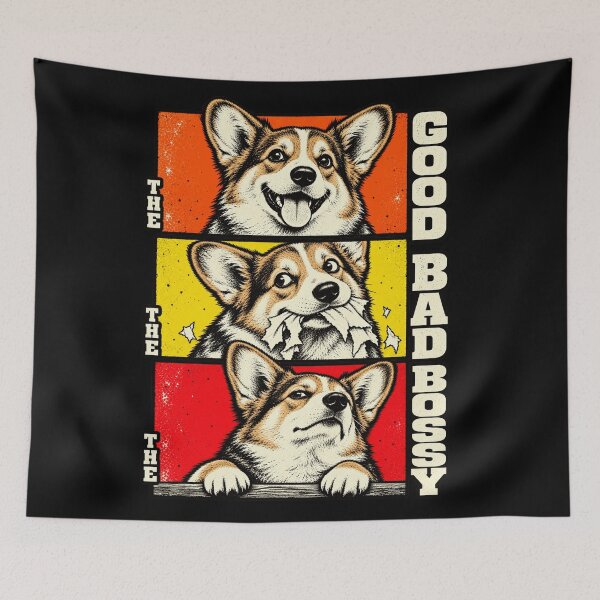 Item preview, Corgi - The Good, The Bad, The Bossy designed and sold by inkstyl.