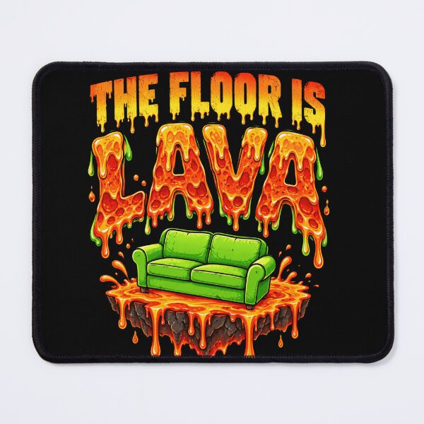 Item preview, lava floor is melting surreal pizza couch art designed and sold by anapldv.
