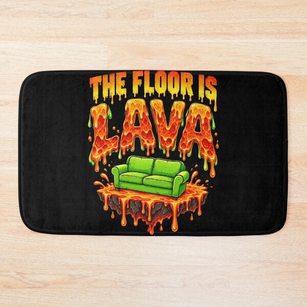 Item preview, lava floor is melting surreal pizza couch art designed and sold by anapldv.