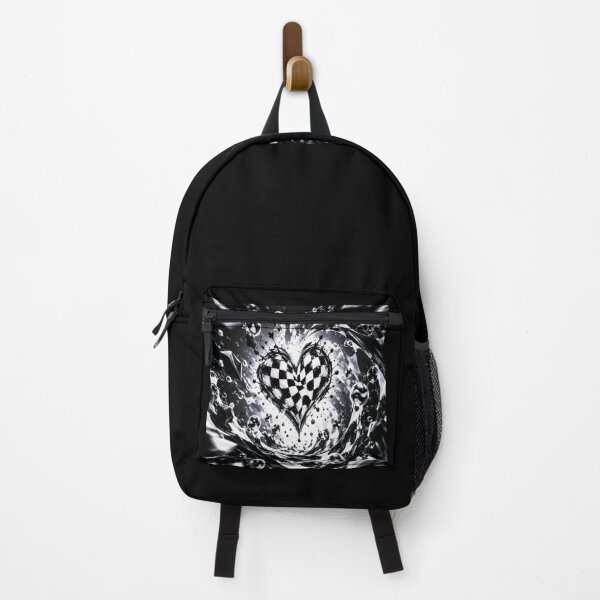 Item preview, Checkered Heart in Black and White Swirl designed and sold by CyndiEpps.